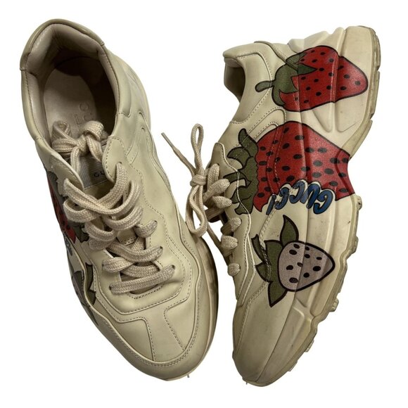 Gucci Rhyton Sneakers in Strawberry Ivory - Picture 1 of 9